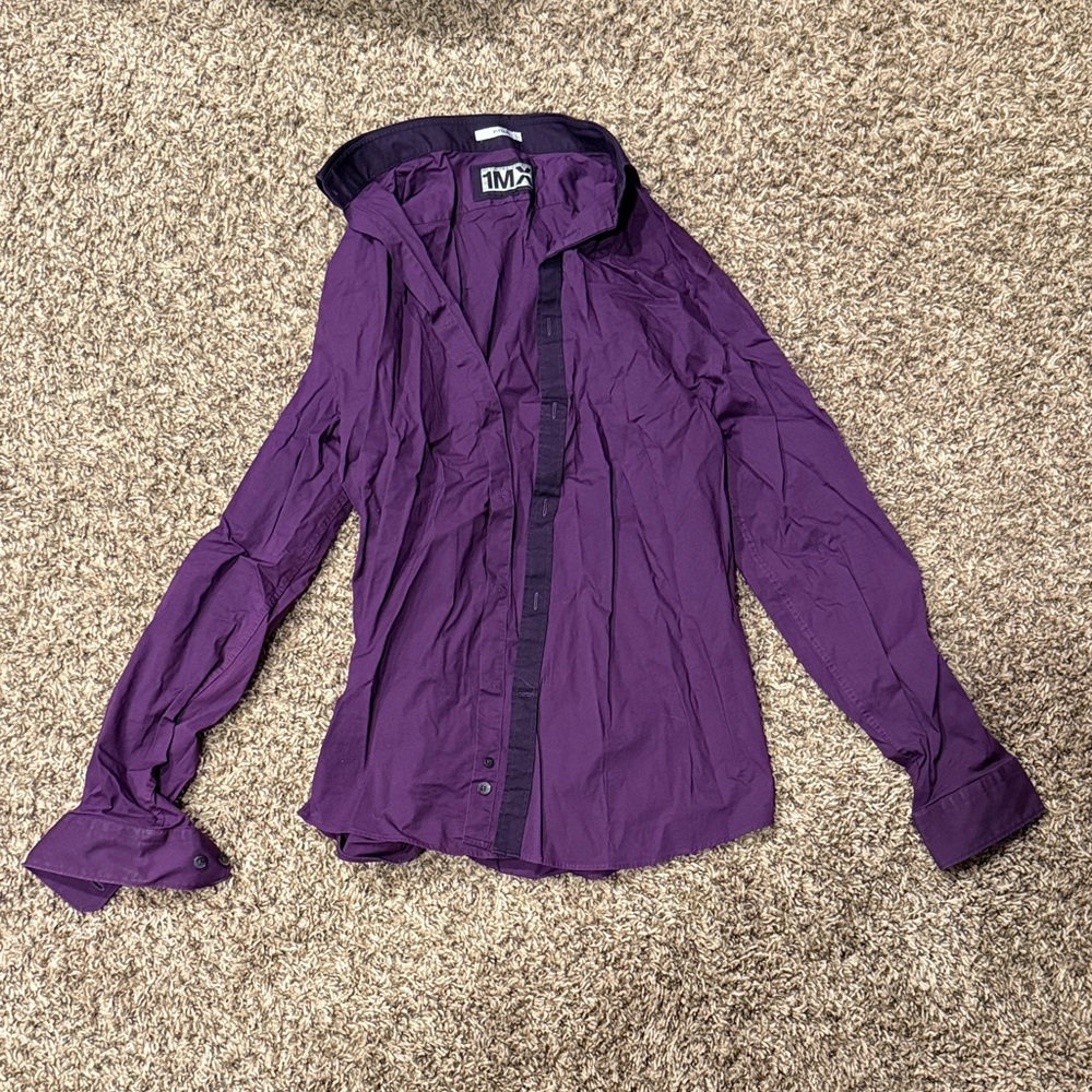 Express Purple Dress Shirt for Men